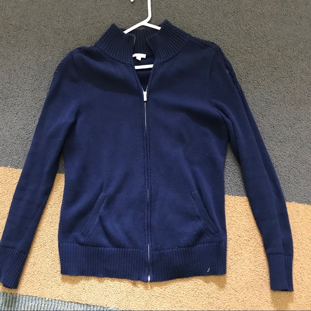 Talbots cotton cardigan sweater size medium